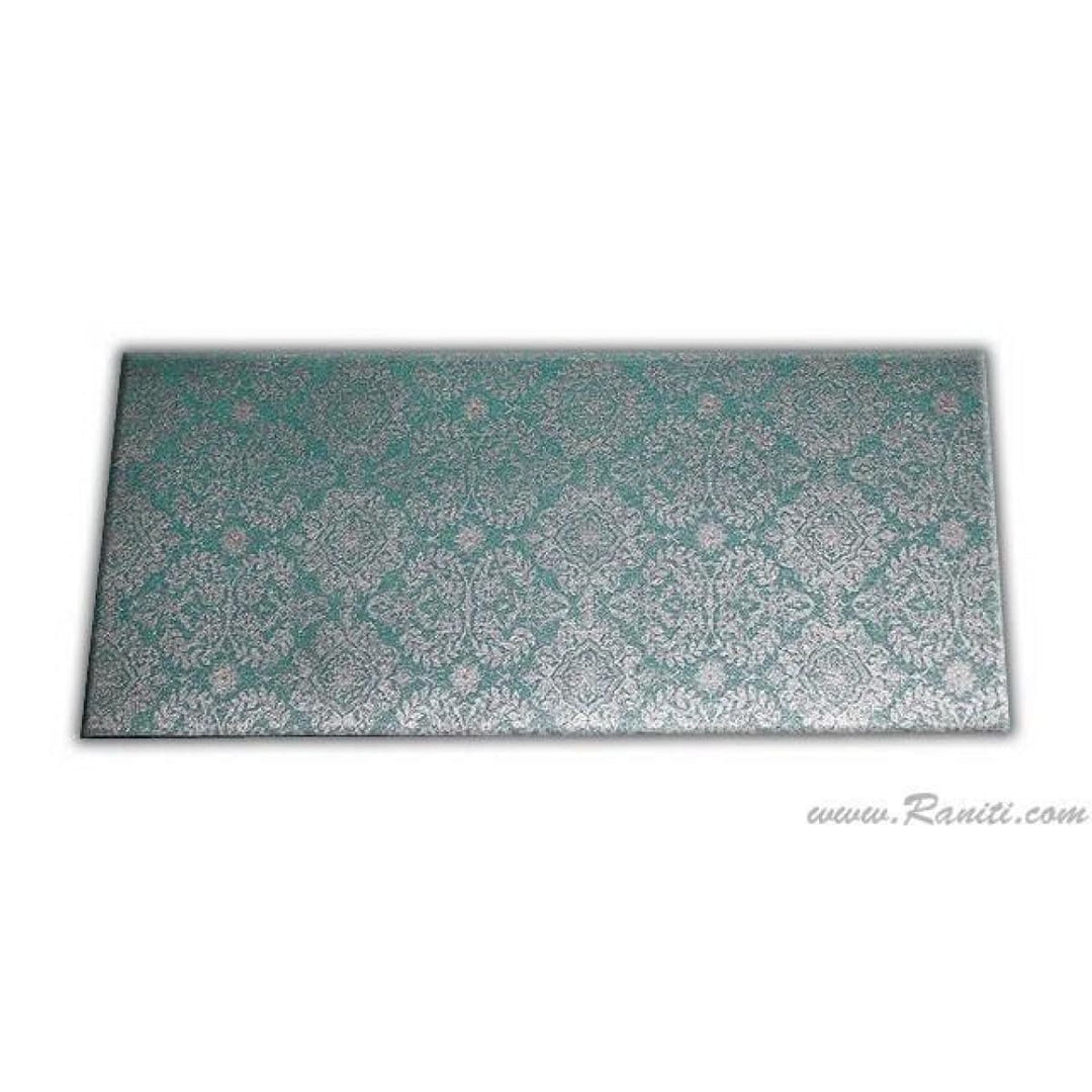 Green and Silver Personalized Money Gift Check Envelope AME-23 freeshipping - Raniti LLC - Custom Invitations & Stationery