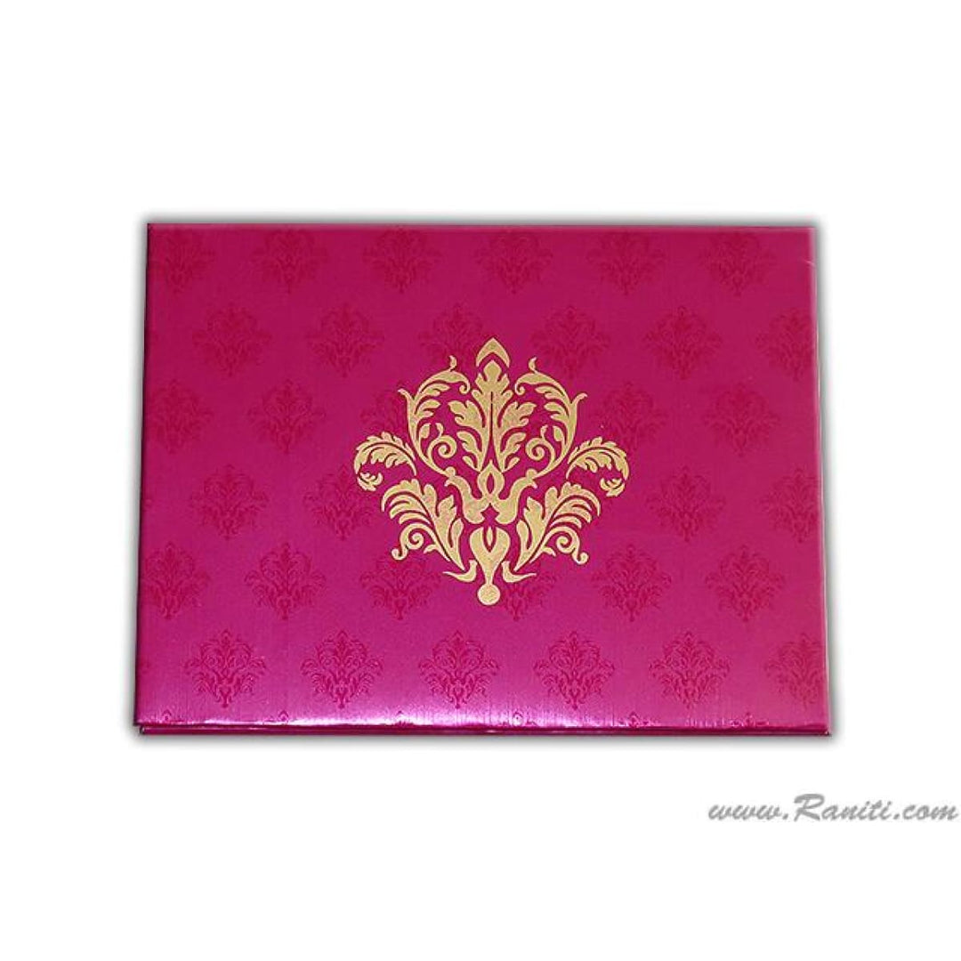 Heavy Back Custom Invitation Card with Damask Print, Monogram and Multicolored Inserts | Luxury Invitation Card Online  AMH-2 freeshipping - Raniti LLC - Custom Invitations & Stationery