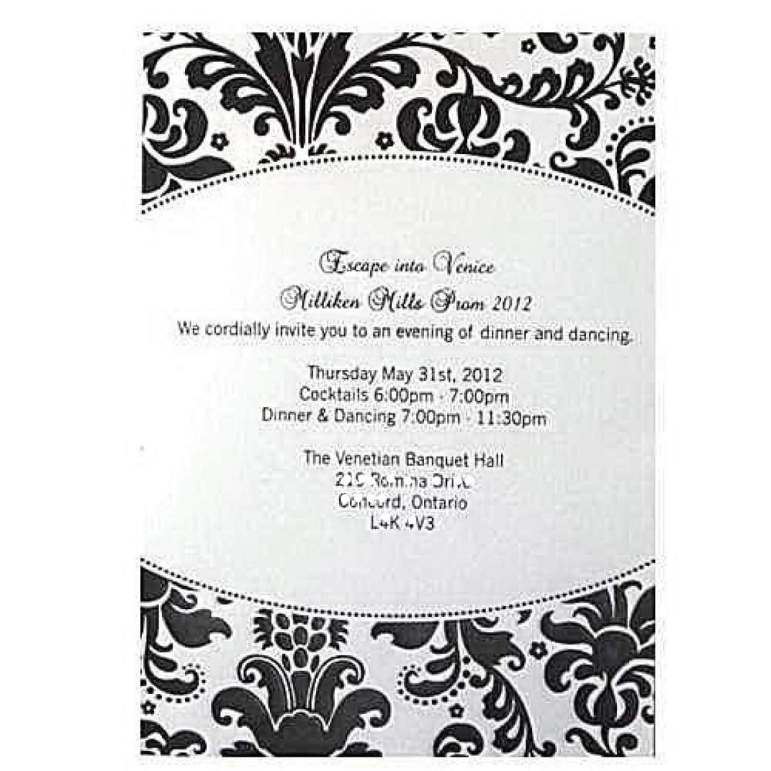 High School College Prom Party Custom Invitations AMSO-48 freeshipping - Raniti LLC - Custom Invitations & Stationery