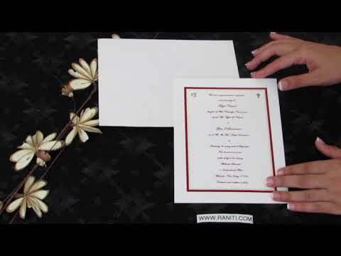 Civil Ceremony | Registry Marriage | Interfaith Wedding Custom Invitation Card AMSO-71