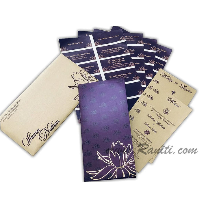 Individual Guest Address Custom Labels for Invitations Envelope AMGAL-5 freeshipping - Raniti LLC - Custom Invitations & Stationery