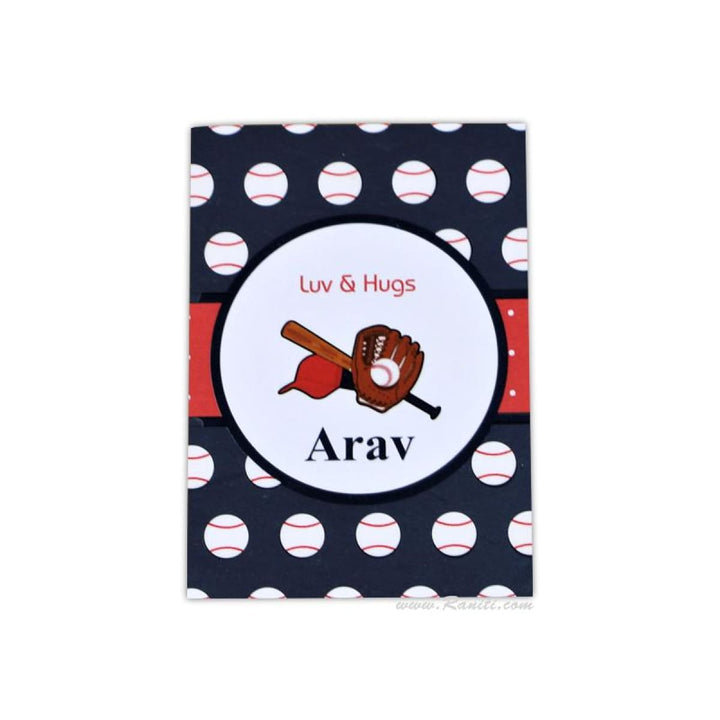 Kids Custom Baseball Theme Personalized Gift Tags, Gift Tag Cards for Kids Birthday | Pack of 50 and 100 Gift Tags DPTAG-13 freeshipping - Raniti LLC - Custom Invitations & Stationery