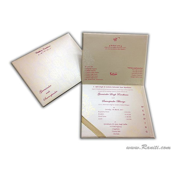 Laser Cut Hard Cover Custom Luxury Invitation Card with Multiple Inserts AMHL-112 freeshipping - Raniti LLC - Custom Invitations & Stationery