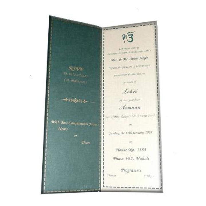 Lohri Celebration Invitations | Sikh Custom Invitation | Custom Invitation Card AMSO-111 freeshipping - Raniti LLC - Custom Invitations & Stationery