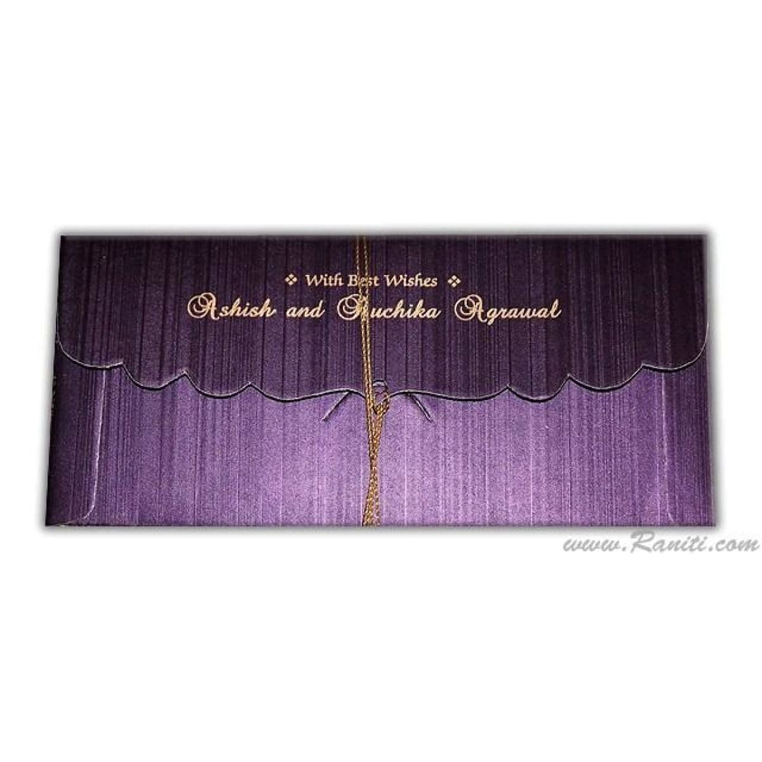 Paisley Theme with Rhinestones Custom Money Gift Check Envelope AME-15 freeshipping - Raniti LLC - Custom Invitations & Stationery