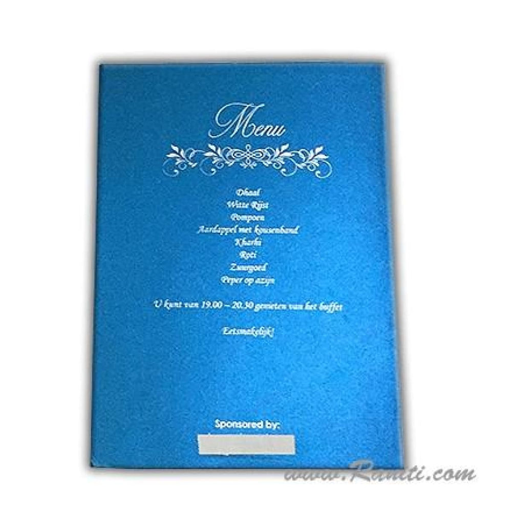 Peacock Theme Blue and Silver Custom Wedding Ceremony Program | Order of Ceremony Program | Blue Wedding Ceremony Program with Rhinestones WP-45 freeshipping - Raniti LLC - Custom Invitations & Stationery