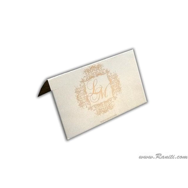 Peacock Theme Tented Place Escort Card Custom | Wedding Place Cards | Seating Name Cards for Receptions, Parties, Events AMPC-12 freeshipping - Raniti LLC - Custom Invitations & Stationery