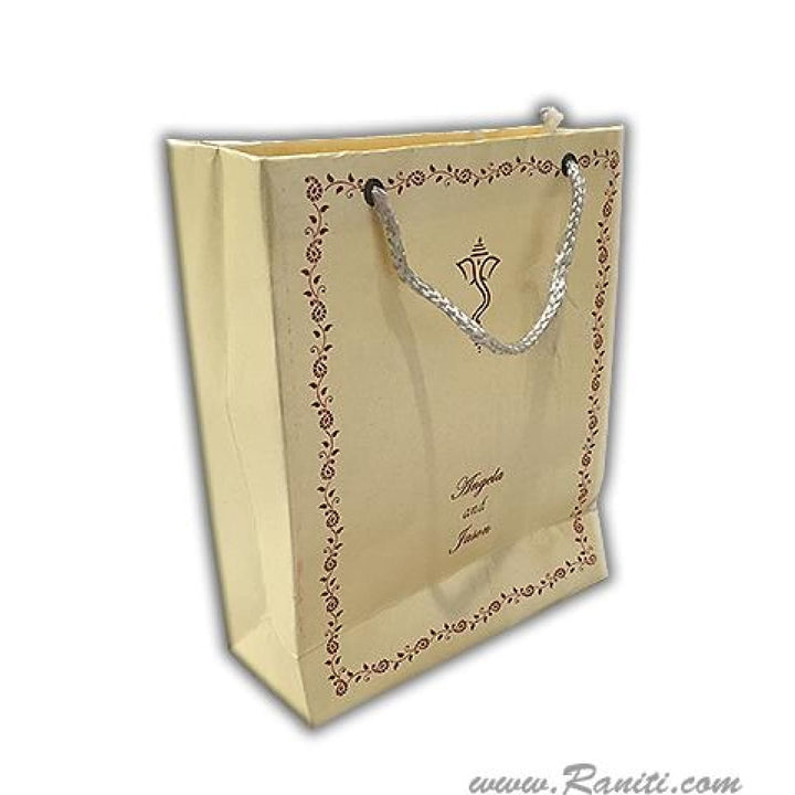 Pearl Custom Personalized Paper Gift Bag - Custom Wedding Guest Welcome Gift bags AMGB-6 freeshipping - Raniti LLC - Custom Invitations & Stationery