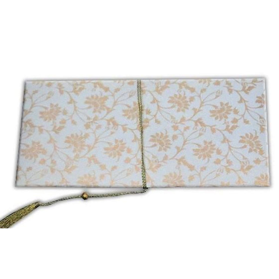 Pearl White and Gold Personalized Money Gift Check Envelope AME-1 freeshipping - Raniti LLC - Custom Invitations & Stationery