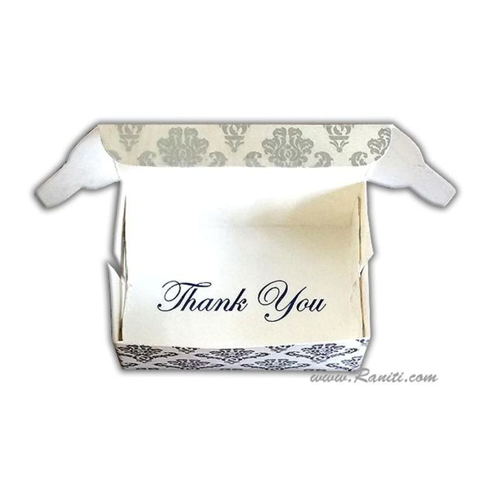 Pearl White Foldable Sweet-Cake-Chocolate Custom Box | Wedding Cake Box | Traditional Sweet Favor Boxes | Thank You Gift Favor Boxes | SB-1 freeshipping - Raniti LLC - Custom Invitations & Stationery