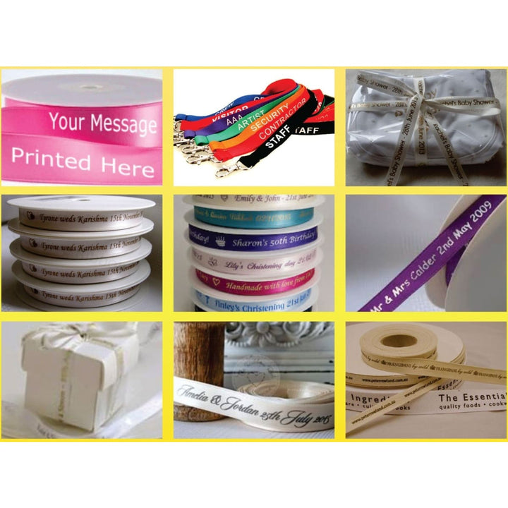 Personalized Printed Satin Ribbons AMPR-1 freeshipping - Raniti LLC - Custom Invitations & Stationery