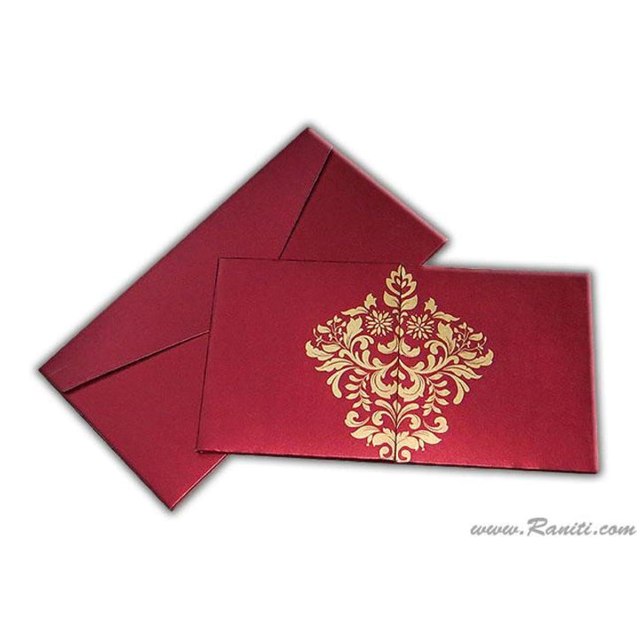 Red Classic Hard Cover Gatefold Custom  Invitation Card with Multiple Inserts AMH-64 freeshipping - Raniti LLC - Custom Invitations & Stationery