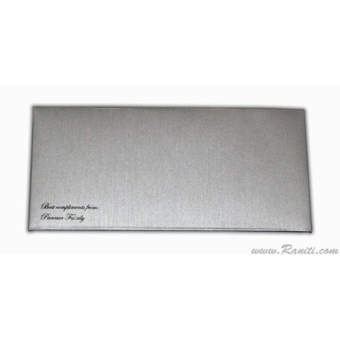 Silver Personalized and Custom Money Gift Check Envelopes AME-13 freeshipping - Raniti LLC - Custom Invitations & Stationery