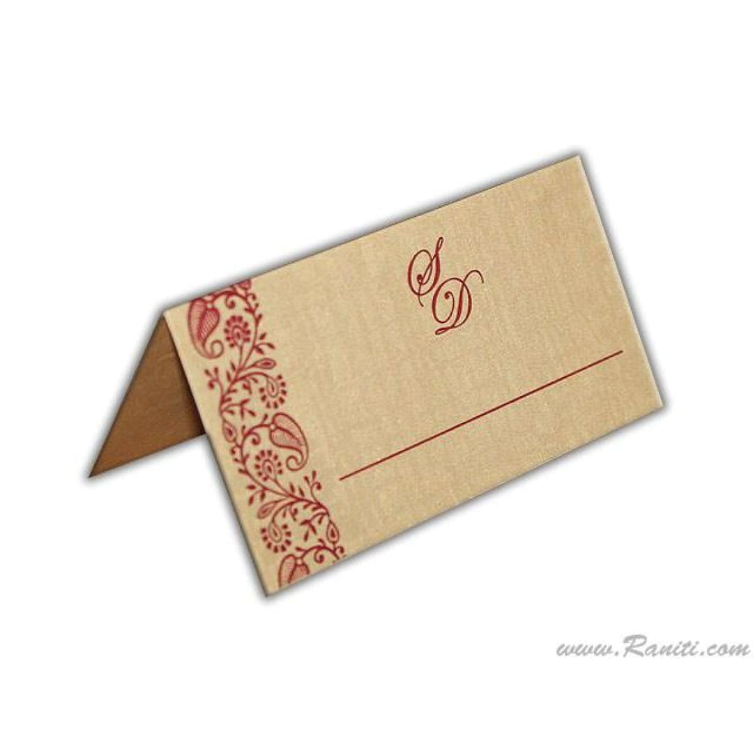 Tented Place Escort Card Custom | Wedding Place Cards | Seating Name Cards for Receptions, Parties, Events AMPC-3 freeshipping - Raniti LLC - Custom Invitations & Stationery