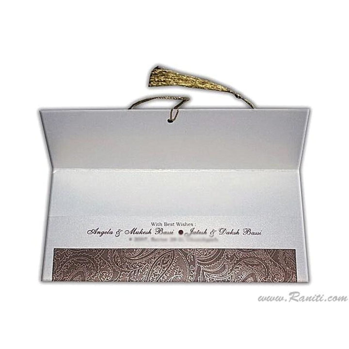 Unique Personalized and Custom luxury Money Gift Check Envelopes AME-36 freeshipping - Raniti LLC - Custom Invitations & Stationery