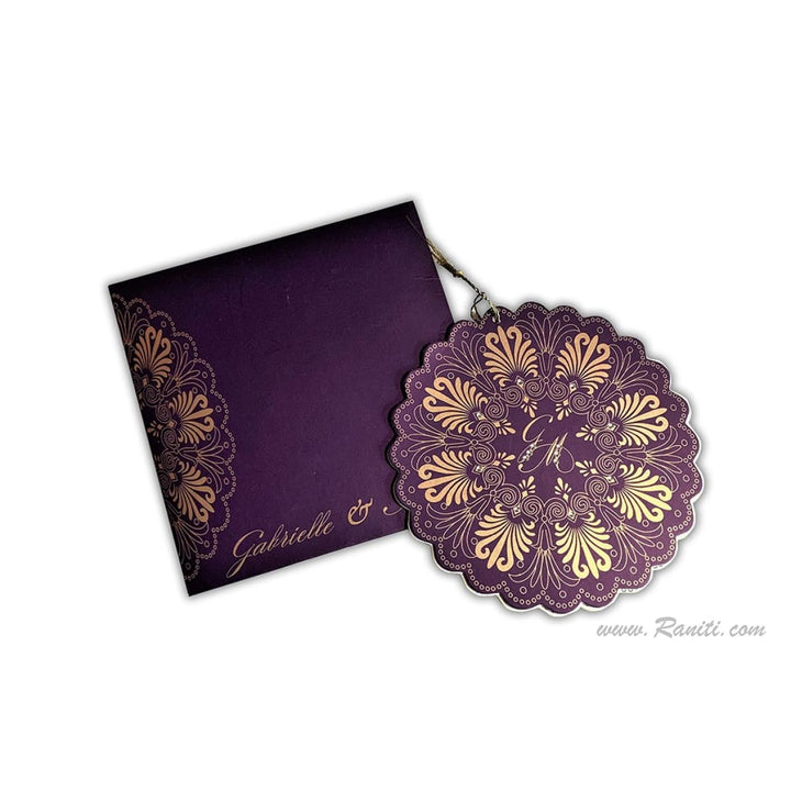 Unique Shaped Custom Invitation Card, Curved Edges Classic Invitation Card AM-1 freeshipping - Raniti LLC - Custom Invitations & Stationery