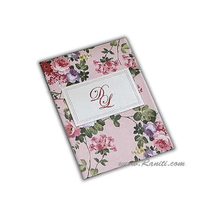 Vintage Floral Print Classic Custom Tri Fold Invitation Card AM-244 freeshipping - Raniti LLC - Custom Invitations & Stationery