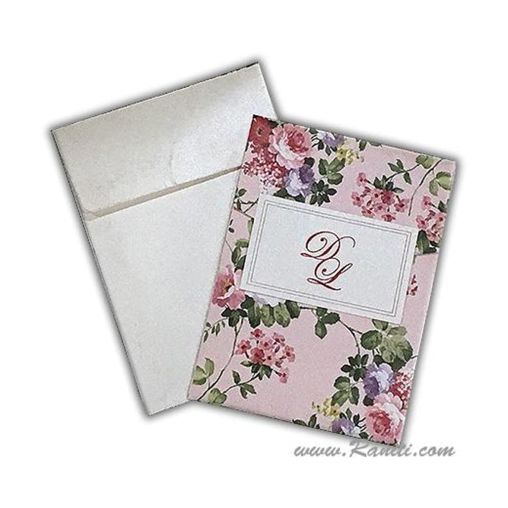 Vintage Floral Print Classic Custom Tri Fold Invitation Card AM-244 freeshipping - Raniti LLC - Custom Invitations & Stationery