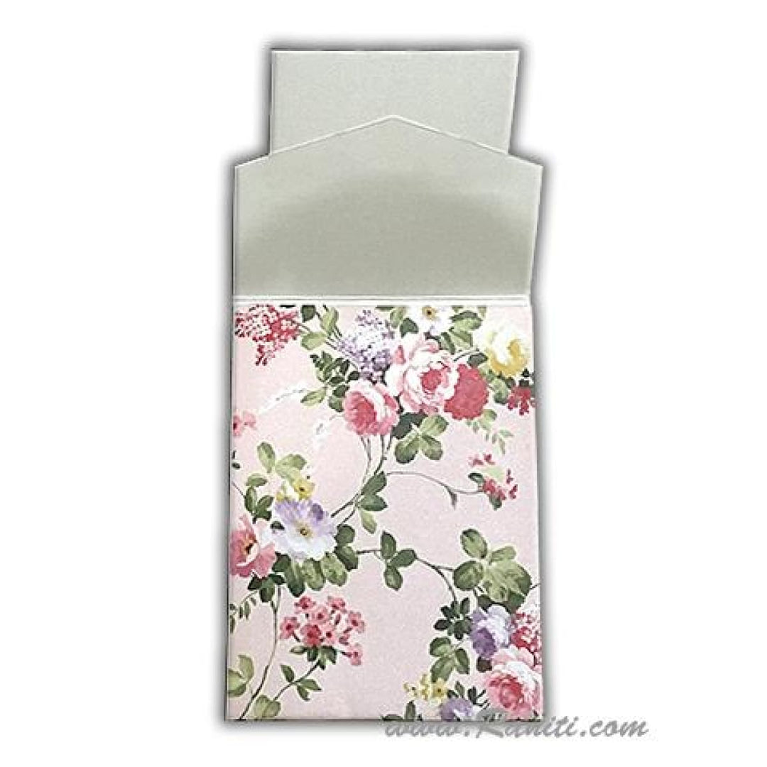 Vintage Floral Print Classic Custom Tri Fold Invitation Card AM-244 freeshipping - Raniti LLC - Custom Invitations & Stationery