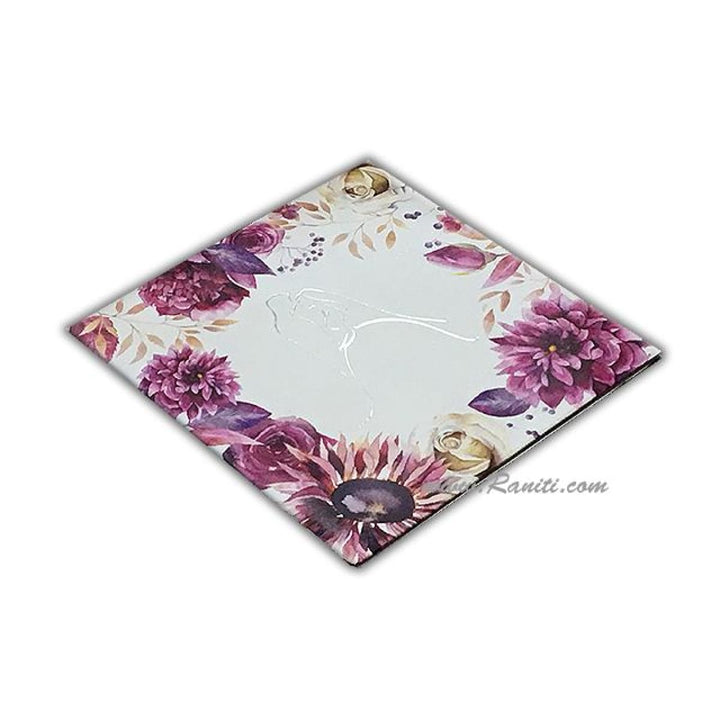 Vintage Hard Cover Floral Print Classic Custom Wedding Invitation Card AMH-171 freeshipping - Raniti LLC - Custom Invitations & Stationery