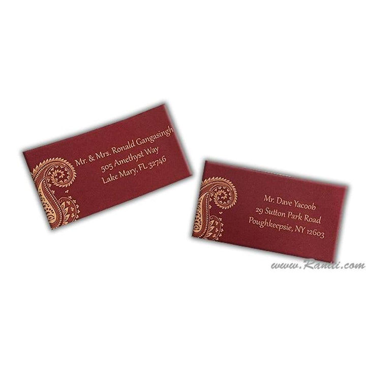 Wedding Guests Address Labels Custom and Personalized AMGAL-1 freeshipping - Raniti LLC - Custom Invitations & Stationery