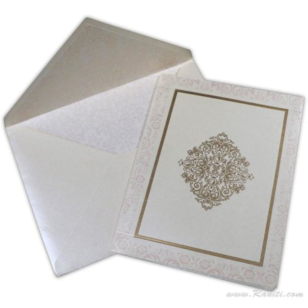 White Classic Custom Invitation Card with Multiple Inserts | White Wedding Invitation Card AM-574 freeshipping - Raniti LLC - Custom Invitations & Stationery