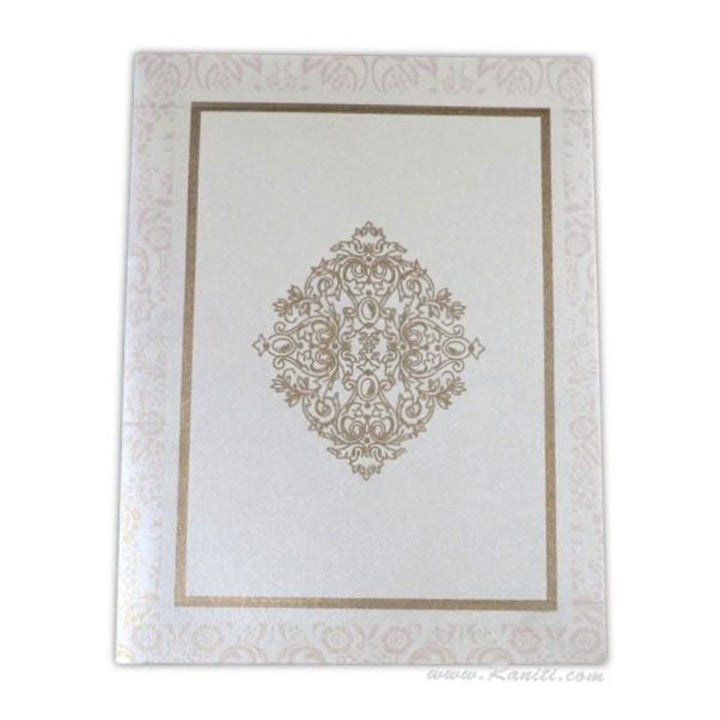 White Classic Custom Invitation Card with Multiple Inserts | White Wedding Invitation Card AM-574 freeshipping - Raniti LLC - Custom Invitations & Stationery