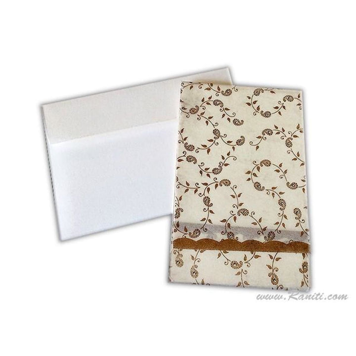 White Woolly Classic Paisley Theme Custom Invitation Card with Multiple Inserts AM-99 freeshipping - Raniti LLC - Custom Invitations & Stationery